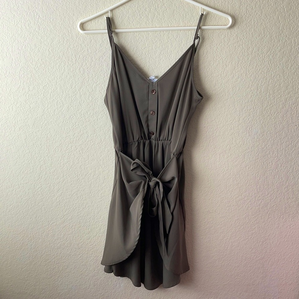 army green dress